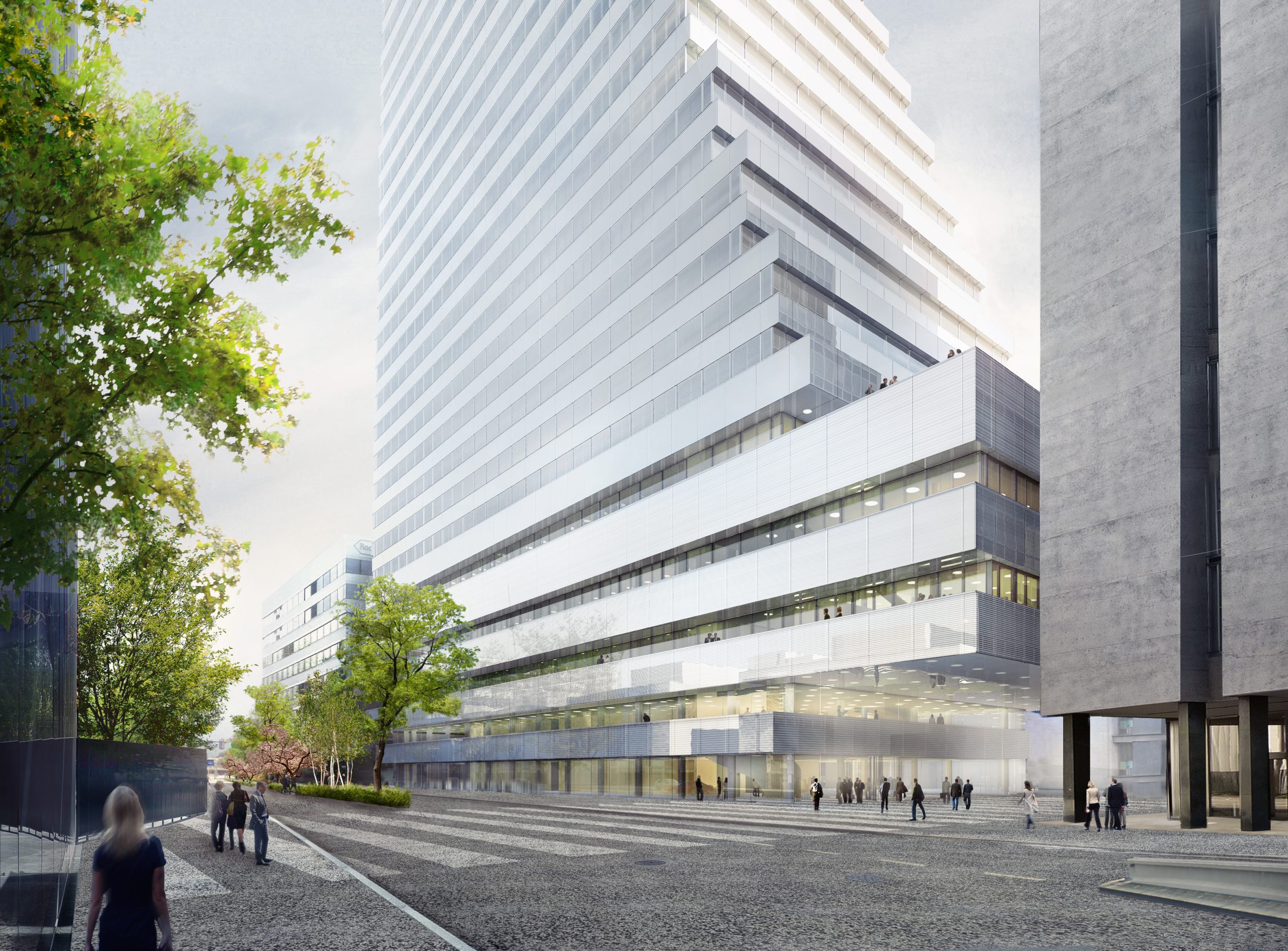 Basel Roche Tower Eingang
